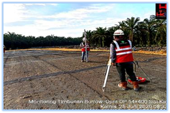 PT.HKI PROYEK PEMBANGUNAN TOL PEKANBARU-DUMAI PEKDUM 4A STA 54 (TAHUN 2020-2021) TEST CBR TIMBUNAN